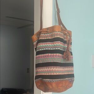 Vintage bucket Multicolor Tote Bag